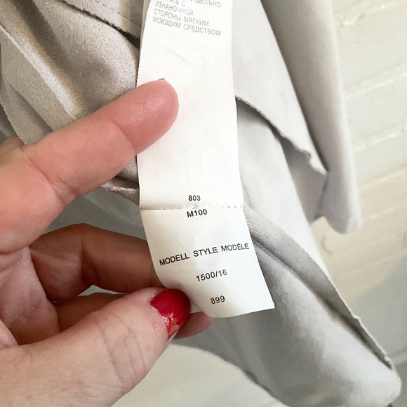 Barbara Lebek Women’s Jacket Faux Suede Bone Pockets Flowy Sz 3X - Picture 13 of 16